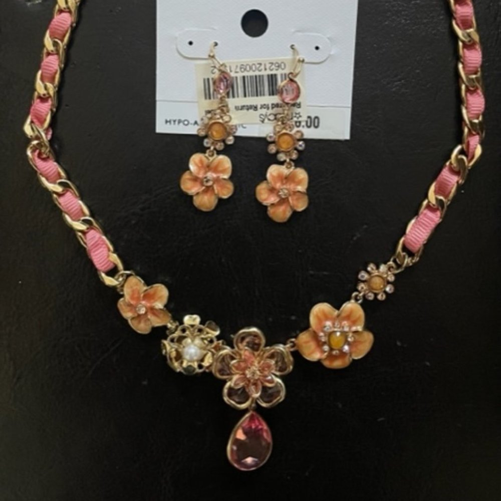 Charter Club - Choker Necklace and Earrings